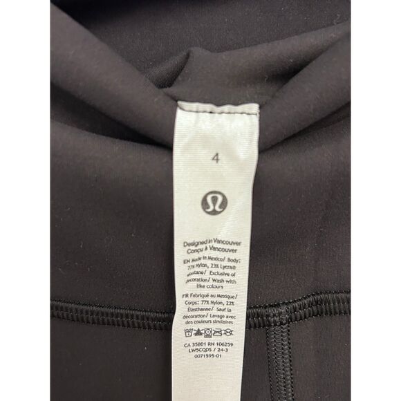 Lululemon Wunder Train High-Rise Black Tight 25" Size 4 NWT Authentic - Picture 9 of 10